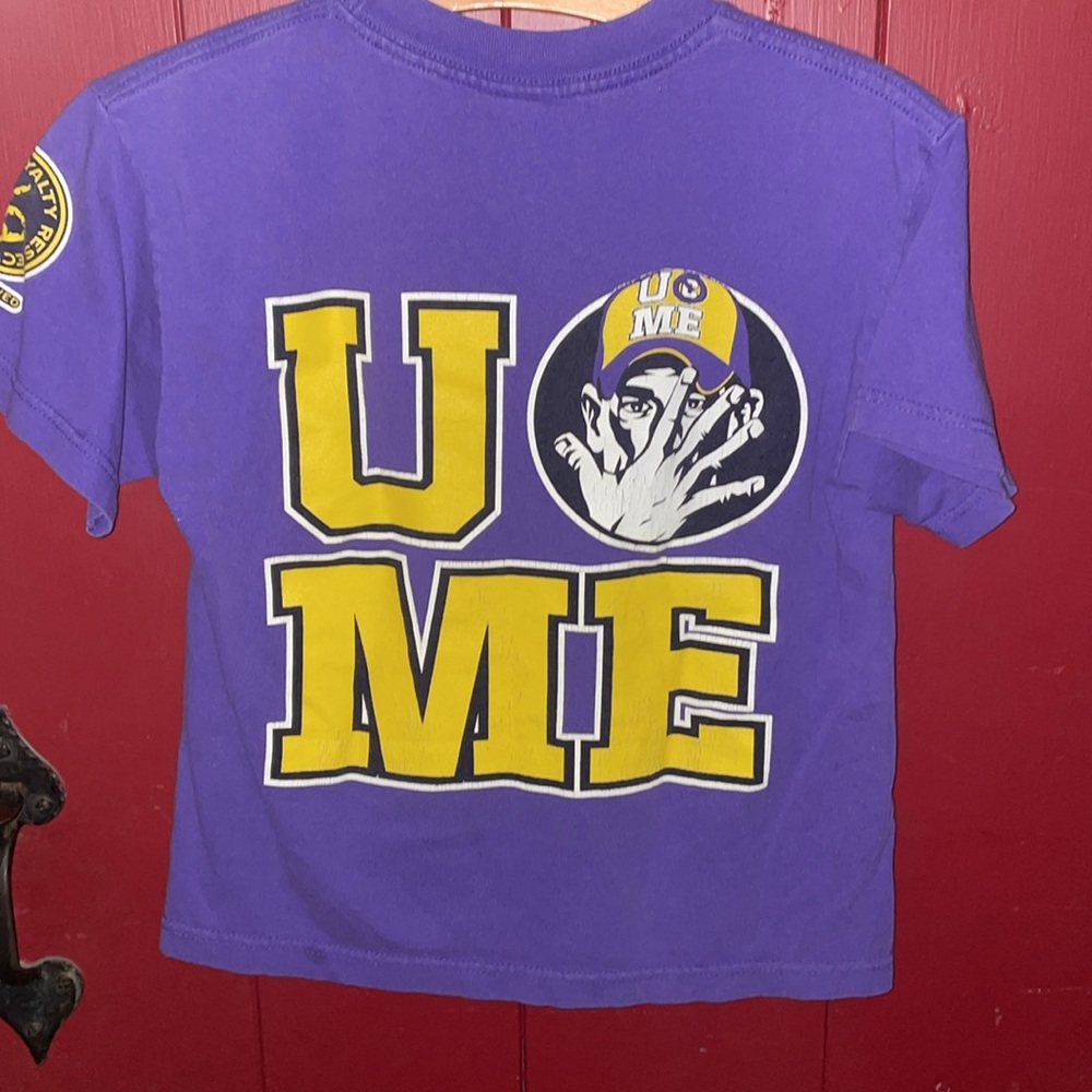 RARE John Cena T-Shirt, Never Give Up, WWE, youth size medium - Picture 3 of 5